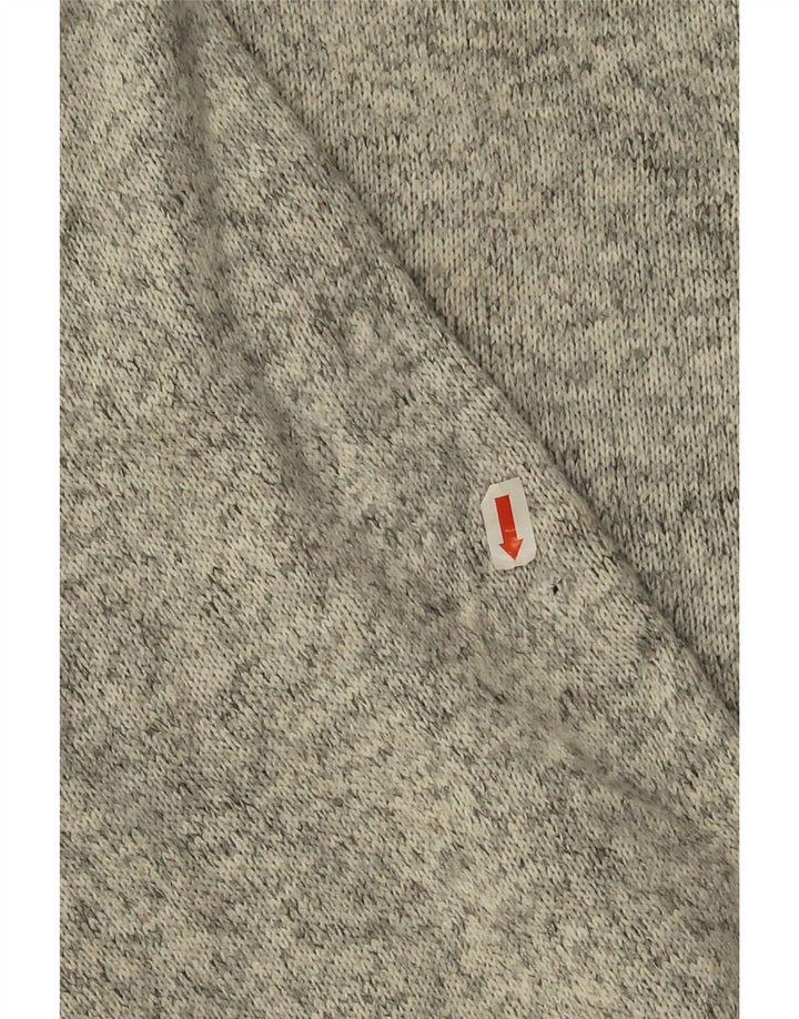 Quiksilver Mens Sweatshirt Jumper Large Grey Flecked Polyester
