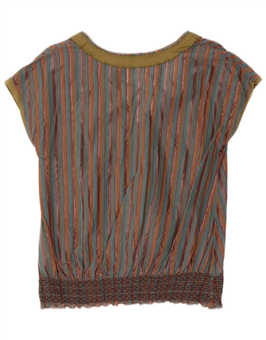 Penny Black Womens Blouse Top UK 10 Small Multicoloured Striped Cotton