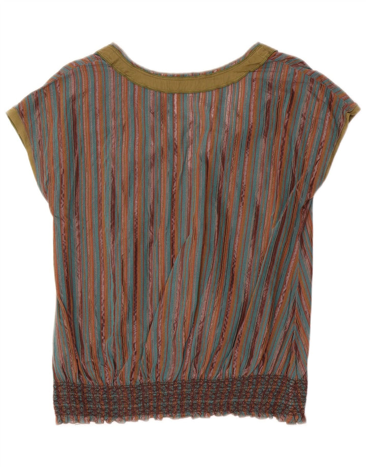 Penny Black Womens Blouse Top UK 10 Small Multicoloured Striped Cotton