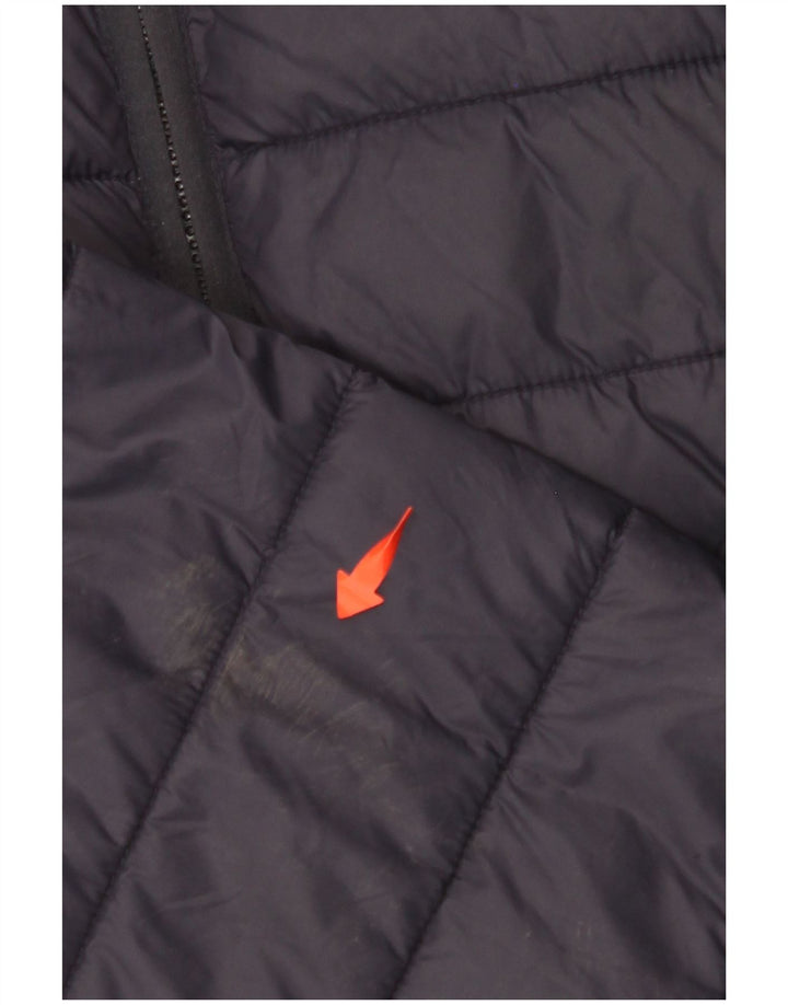 CREW CLOTHING Womens Padded Jacket UK 16 Large Navy Blue Nylon