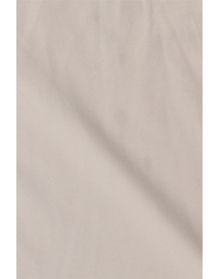 TOMMY HILFIGER Mens Regular Fit Polo Shirt Large White Cotton