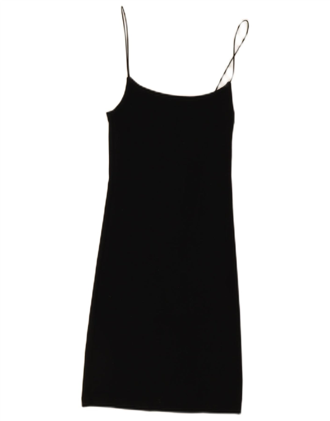 Zara Womens Slip Dress UK 8 Small Black Cotton