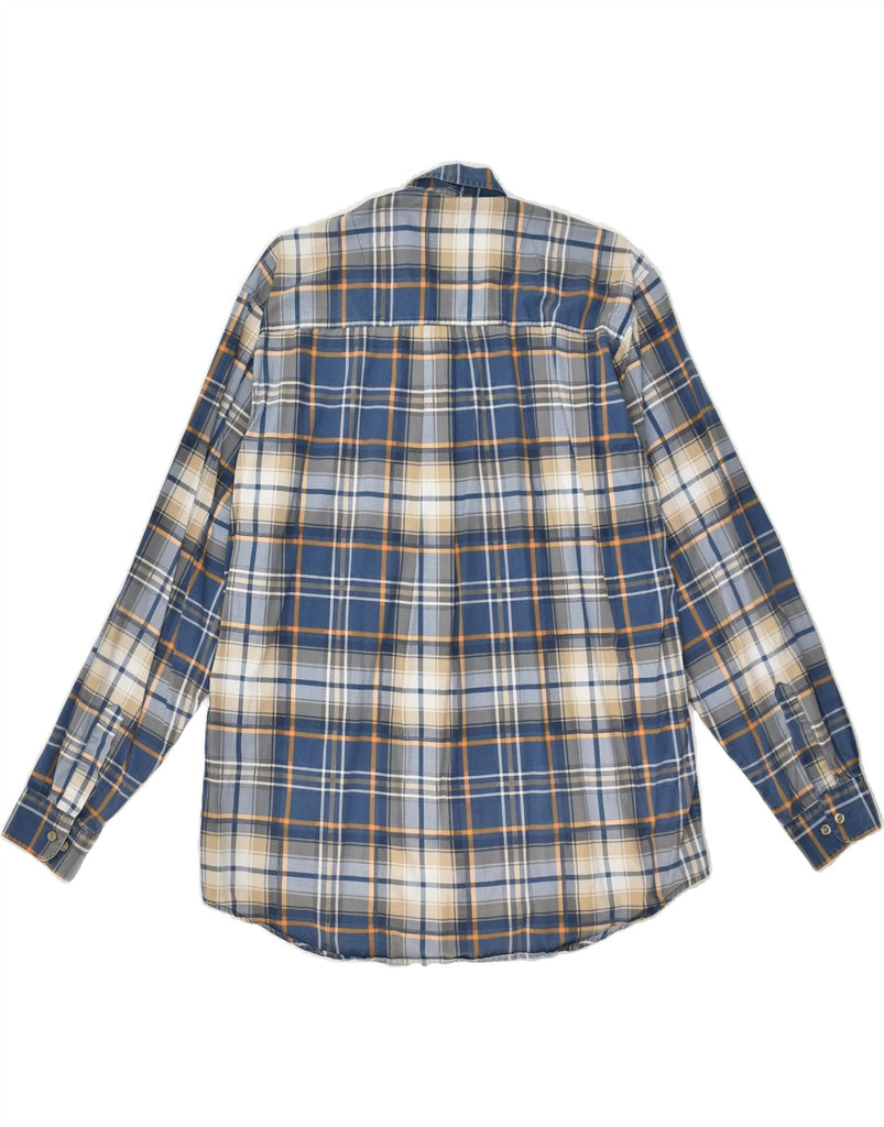 LERROS Mens Shirt Medium Blue Check Cotton | Vintage Lerros | Thrift | Second-Hand Lerros | Used Clothing | Messina Hembry 