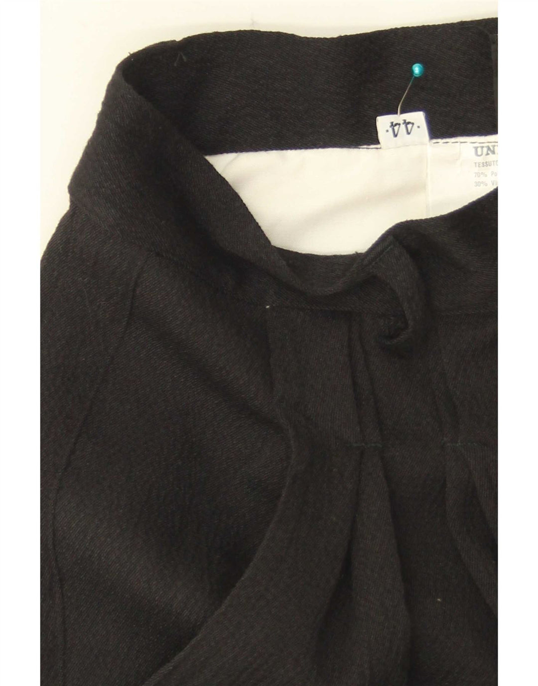 Vintage Womens Pegged Suit Trousers IT 44 Medium W26 L35 Black Polyester