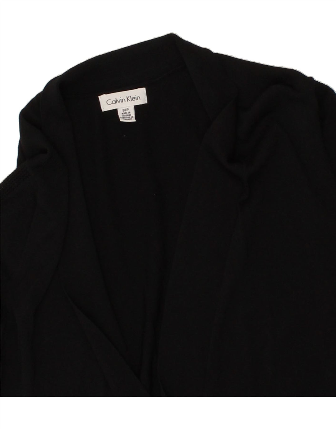 CALVIN KLEIN Womens Cardigan Sweater UK 10 Small Black Viscose Vintage Calvin Klein and Second-Hand Calvin Klein from Messina Hembry 