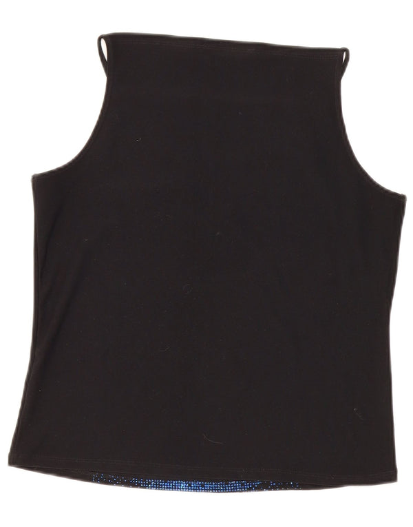 Dorothy Perkins Womens Cami Top UK 16 Large Black Polyester