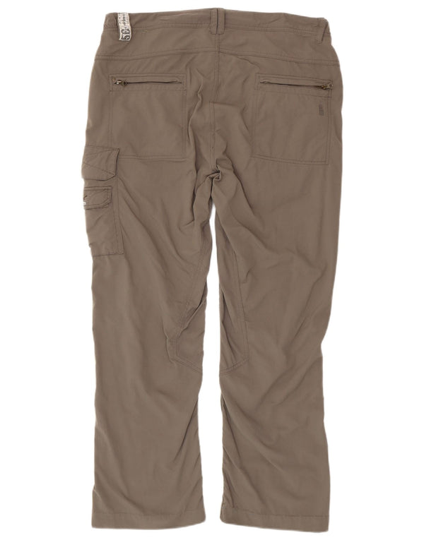 SALEWA Mens Straight Cargo Trousers EU 54 2XL W42 L29 Grey