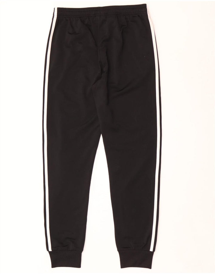 Adidas Boys Tracksuit Trousers Joggers 13-14 Years  Black Polyester