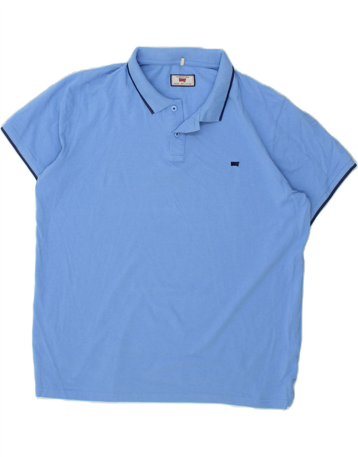 CARRERA Mens Polo Shirt 3XL Blue Cotton Vintage Carrera and Second-Hand Carrera from Messina Hembry 