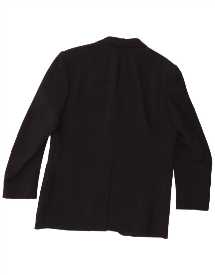 Pierre Cardin Mens 3 Button Blazer Jacket UK 38 Medium Black Wool