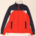 DIADORA Mens Tracksuit Top Jacket Medium Red Colourblock Polyester
