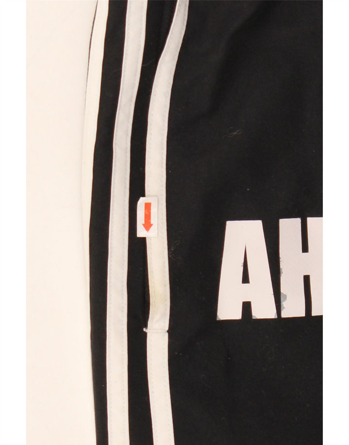 ADIDAS Mens Tracksuit Trousers Joggers UK 42/44 Large Black Polyester