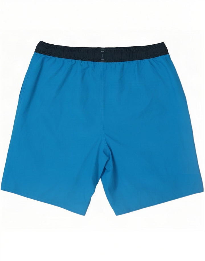 Adidas Mens Graphic Sport Shorts Large Blue Colourblock Polyester