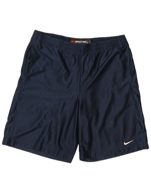 Nike Mens Sport Shorts XL Navy Blue Polyester