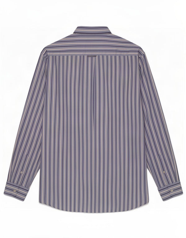 Gant Mens Regular Fit Shirt Large Blue Pinstripe Cotton