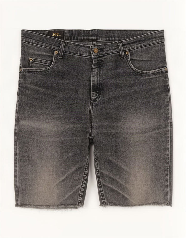 Lee Mens Brooklyn Denim Shorts W36 Large Grey Cotton
