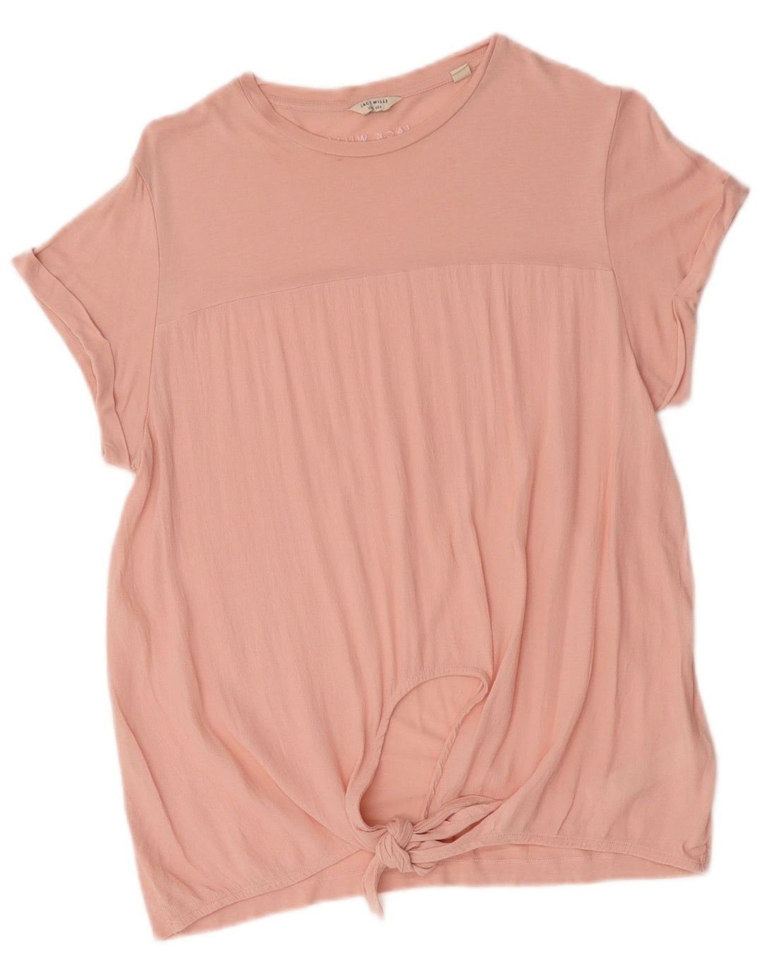Jack Wills Womens Oversized T-Shirt Top UK 10 Small Pink Viscose