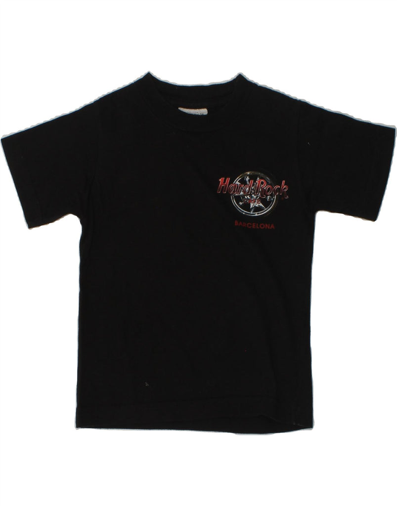 HARD ROCK CAFE Boys Barcelona Graphic T-Shirt Top 5-6 Years XS Black | Vintage Hard Rock Cafe | Thrift | Second-Hand Hard Rock Cafe | Used Clothing | Messina Hembry 