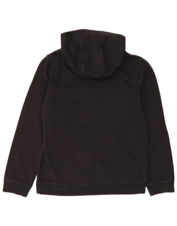 Nike Boys Graphic Hoodie Jumper 13-14 Years XL Black Cotton