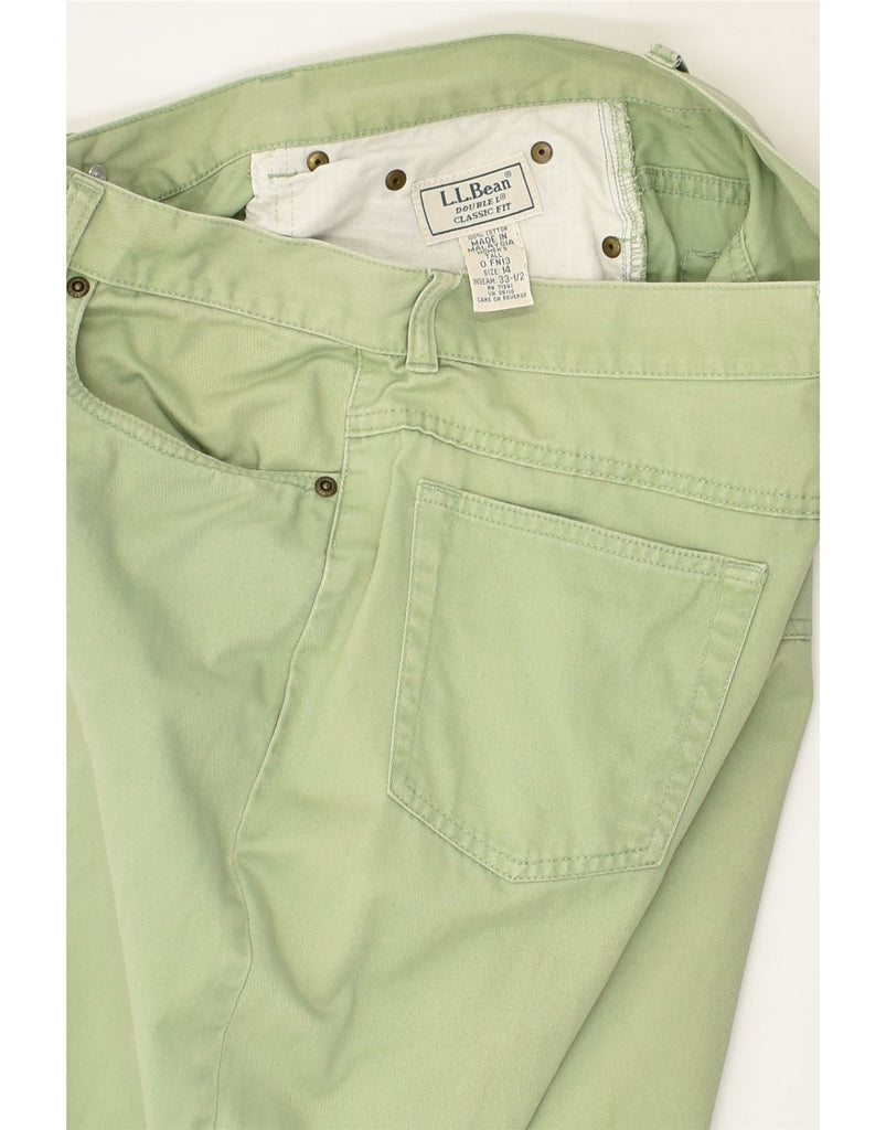 L.L.BEAN Womens Tall Classic Fit Tapered Jeans UK 14 Large W32 L33 Green | Vintage L.L.Bean | Thrift | Second-Hand L.L.Bean | Used Clothing | Messina Hembry 