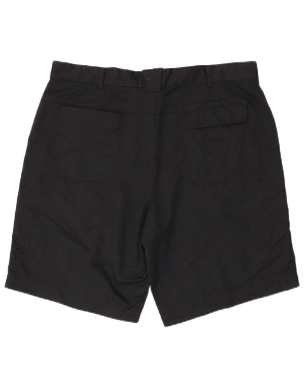 Nike Mens Dri Fit Chino Shorts W36 Large Black Polyester