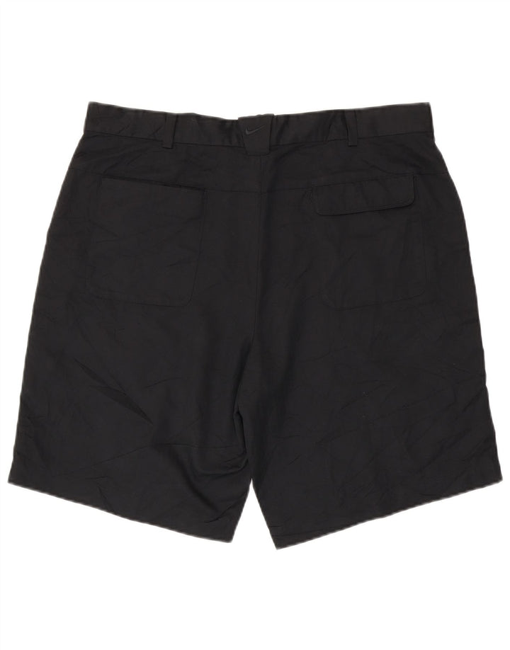 Nike Mens Dri Fit Chino Shorts W36 Large Black Polyester