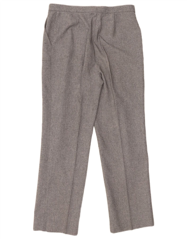 ST MICHAEL Womens Straight Casual Trousers UK 16 Large W30 L28 Grey
