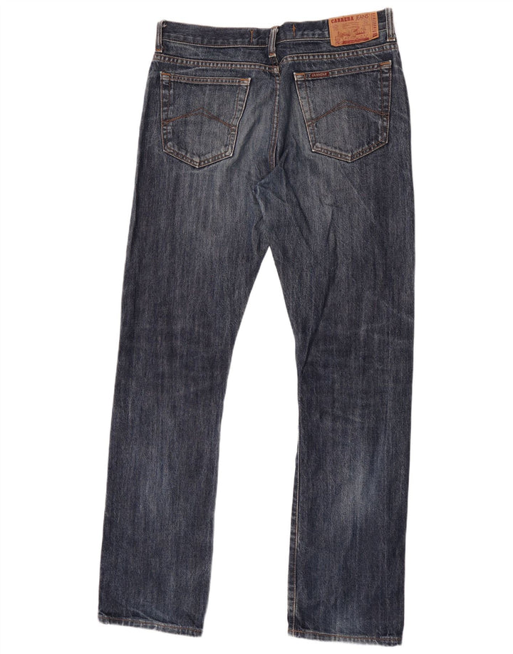 Carrera Mens Straight Jeans W36 L34 Navy Blue