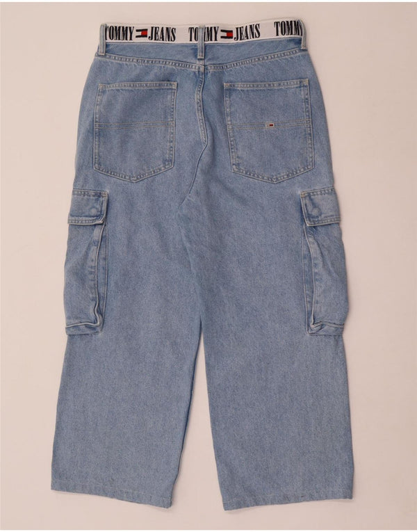 Tommy Hilfiger Womens Daisy Low Waist Loose Jeans W27 L24 Blue Colourblock