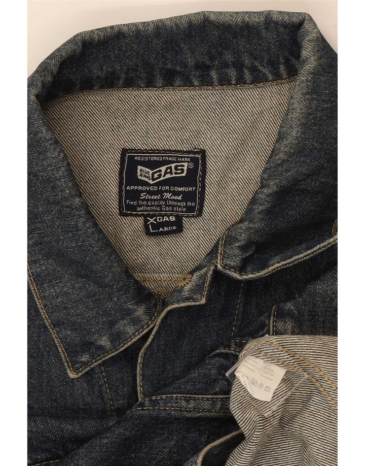 Gas Womens Denim Jacket UK 18 XL Blue Cotton