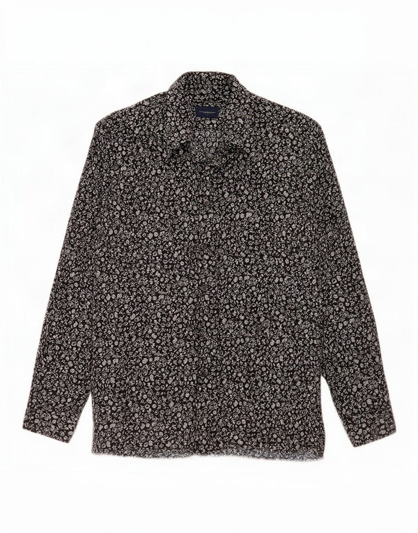 Abercrombie & Fitch Mens Abstract Pattern Shirt Small Black