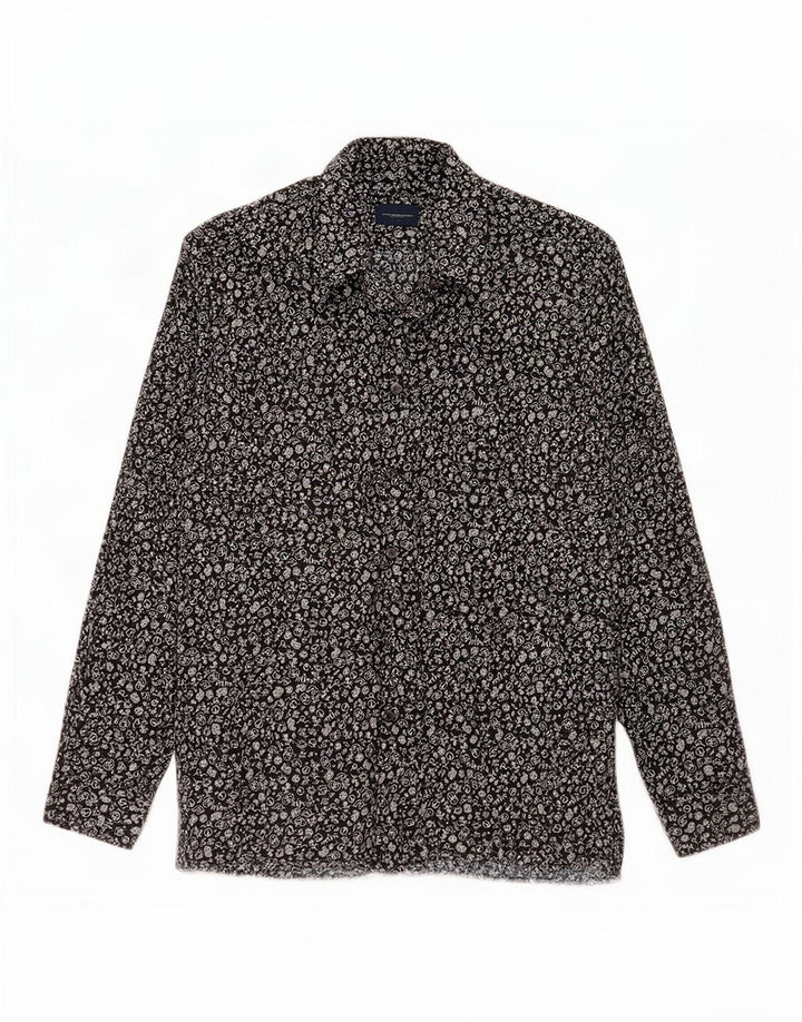 Abercrombie & Fitch Mens Abstract Pattern Shirt Small Black