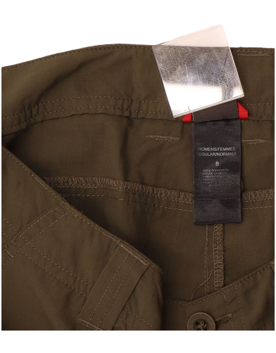 THE NORTH FACE Womens Bermuda Cargo Shorts US 8 Medium W30 Khaki Nylon