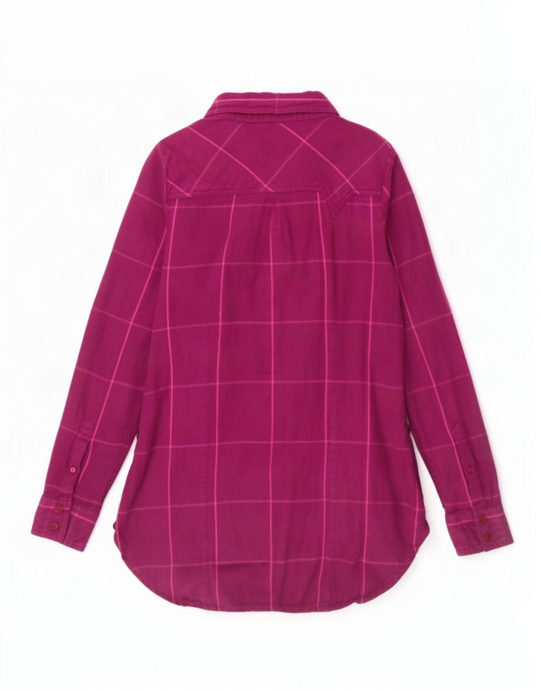 Vans Womens Shirt UK 10 Small Purple Check Cotton