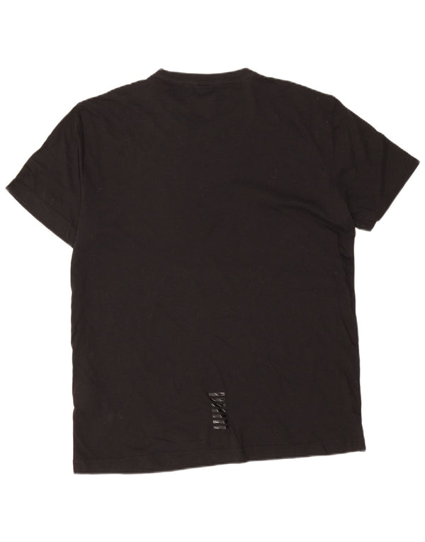 Emporio Armani Mens T-Shirt Top XL Black Cotton