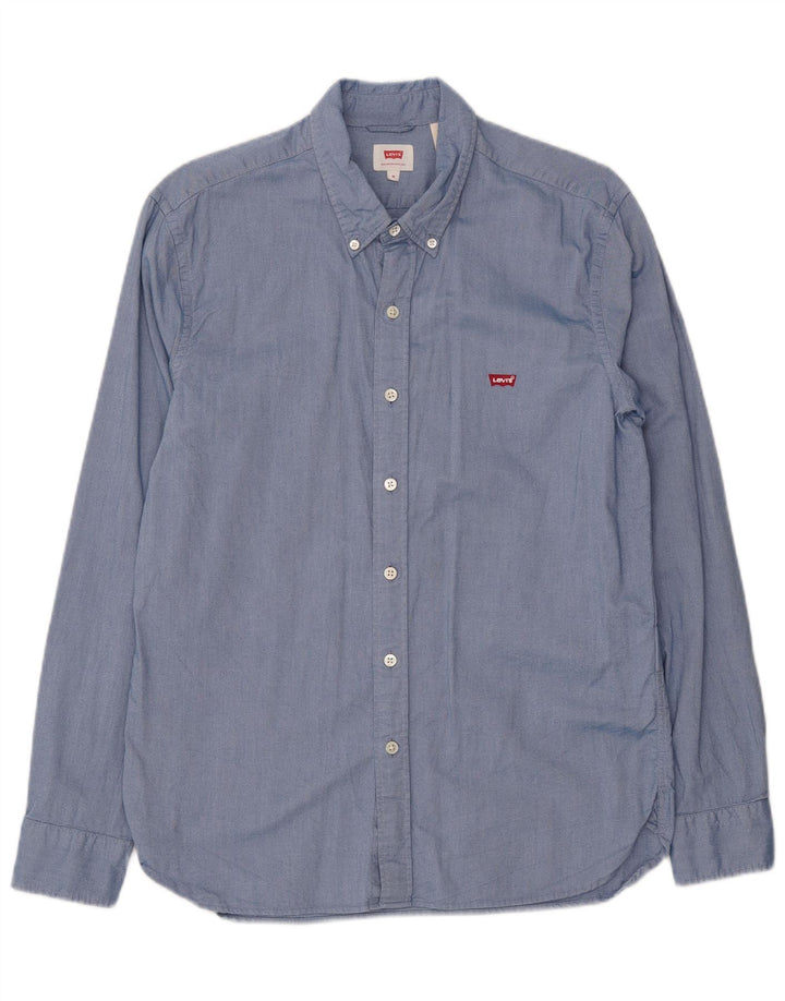 LEVI'S Mens Shirt Medium Blue Cotton
