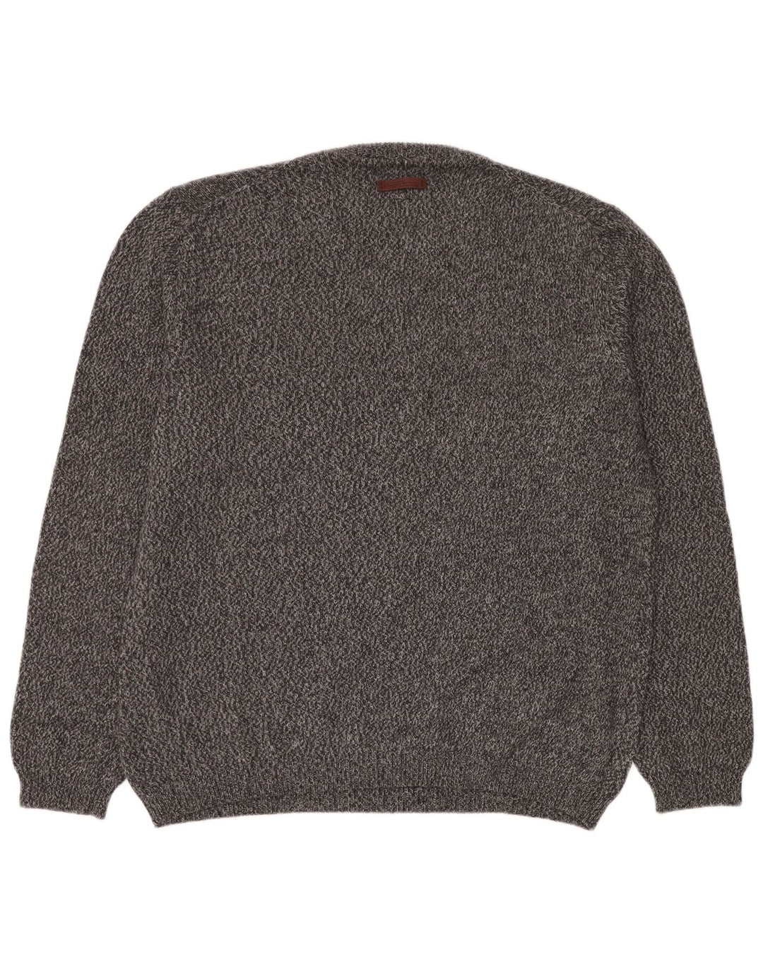 Camel Active Mens V-Neck Jumper Sweater XL Navy Blue Flecked Cotton