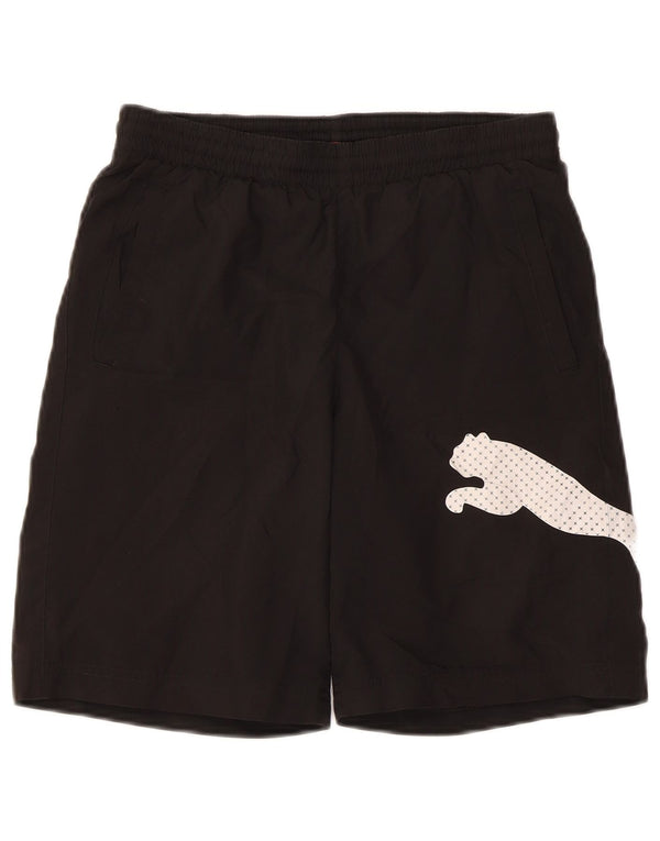 PUMA Mens Graphic Sport Shorts Small  Black