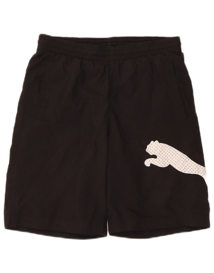 PUMA Mens Graphic Sport Shorts Small  Black