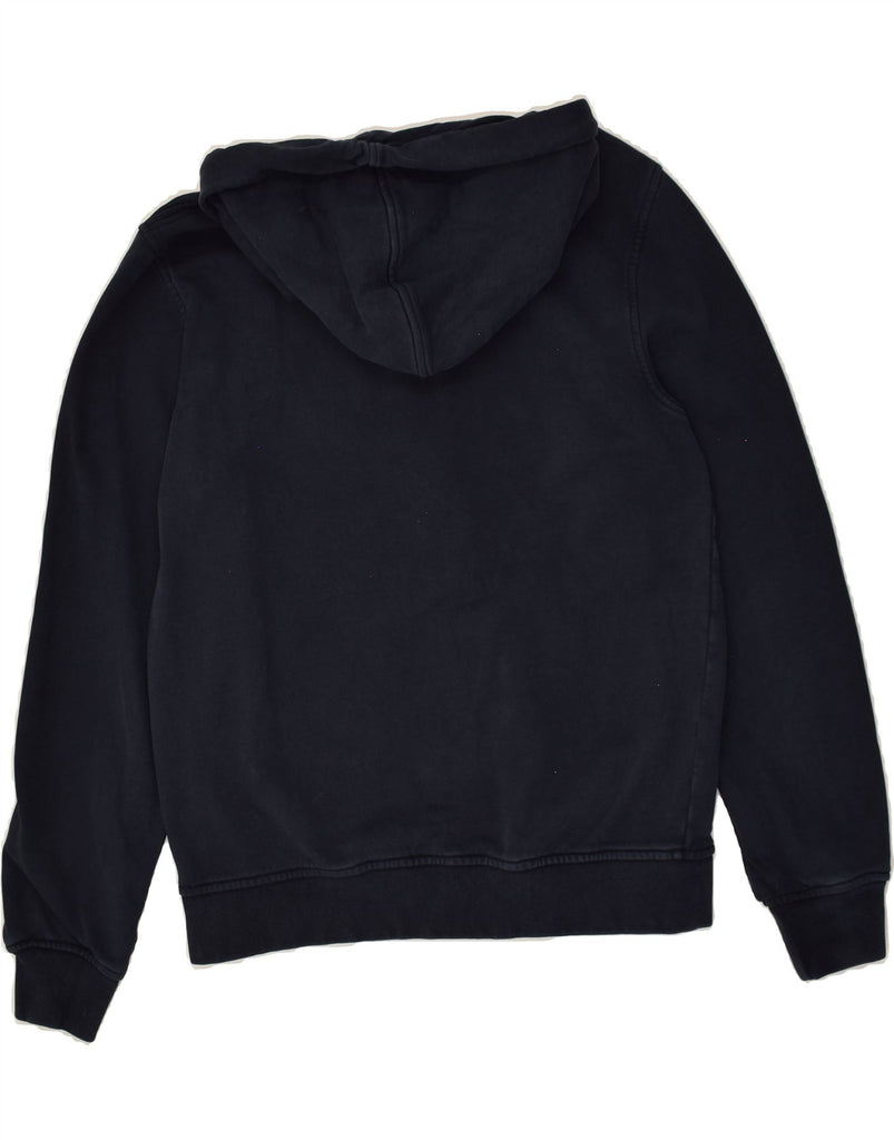 K-WAY Mens Zip Hoodie Sweater Medium Navy Blue Cotton | Vintage K-Way | Thrift | Second-Hand K-Way | Used Clothing | Messina Hembry 