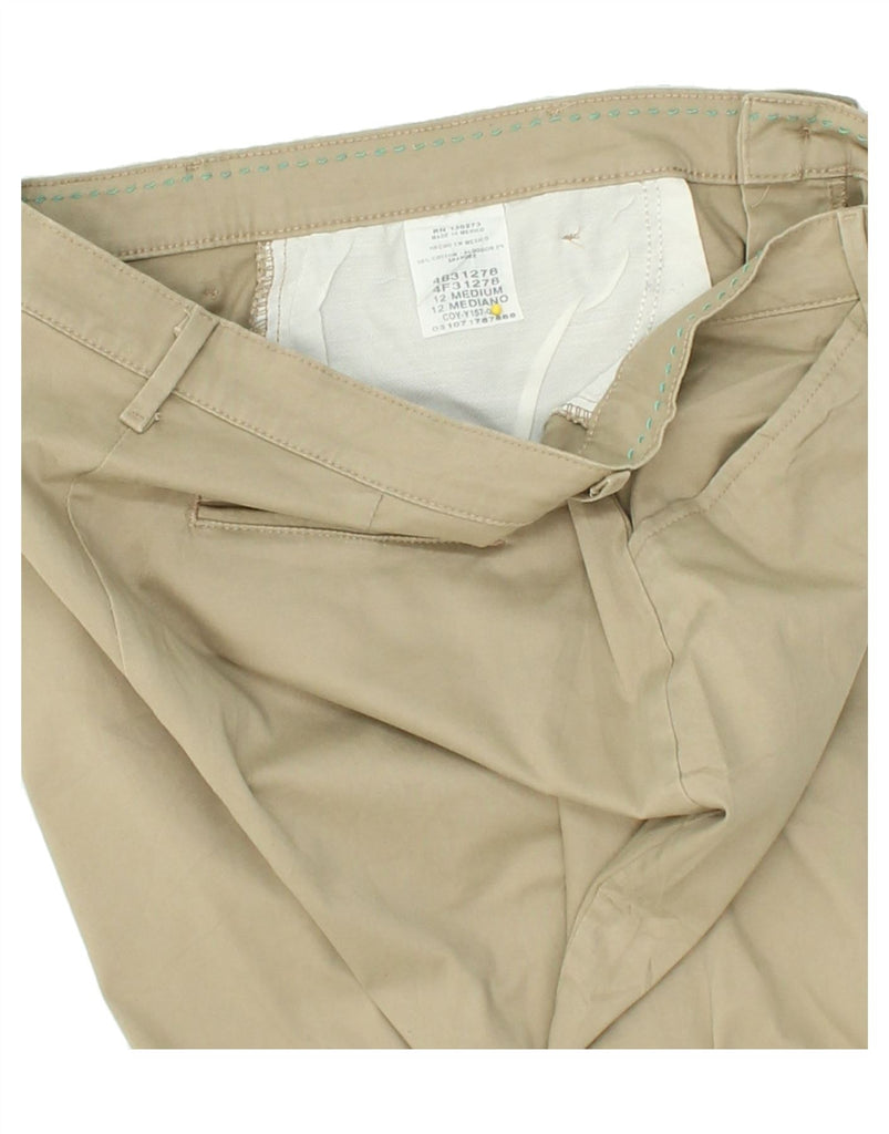 LEE Womens Straight Casual Trousers US 12 Large W32 L30 Beige Cotton | Vintage Lee | Thrift | Second-Hand Lee | Used Clothing | Messina Hembry 