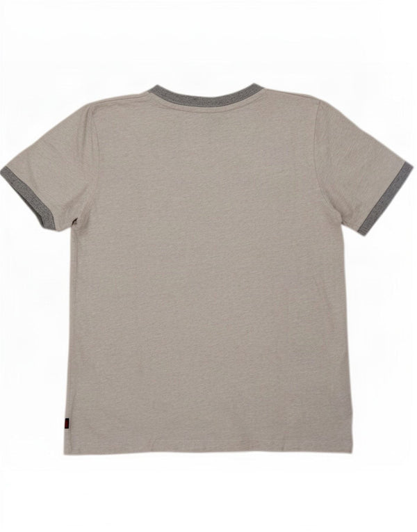 Superdry Womens Oversized T-Shirt Top UK 10 Small Grey Flecked Cotton