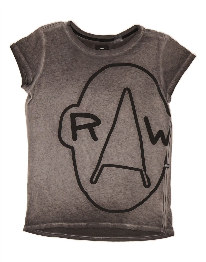G-STAR Mens Straight Fit Graphic T-Shirt Top Medium Grey Vintage G-Star and Second-Hand G-Star from Messina Hembry 
