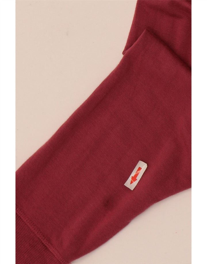 Athleta Womens Longline Open Cardigan Sweater UK 18 XL Red Modal