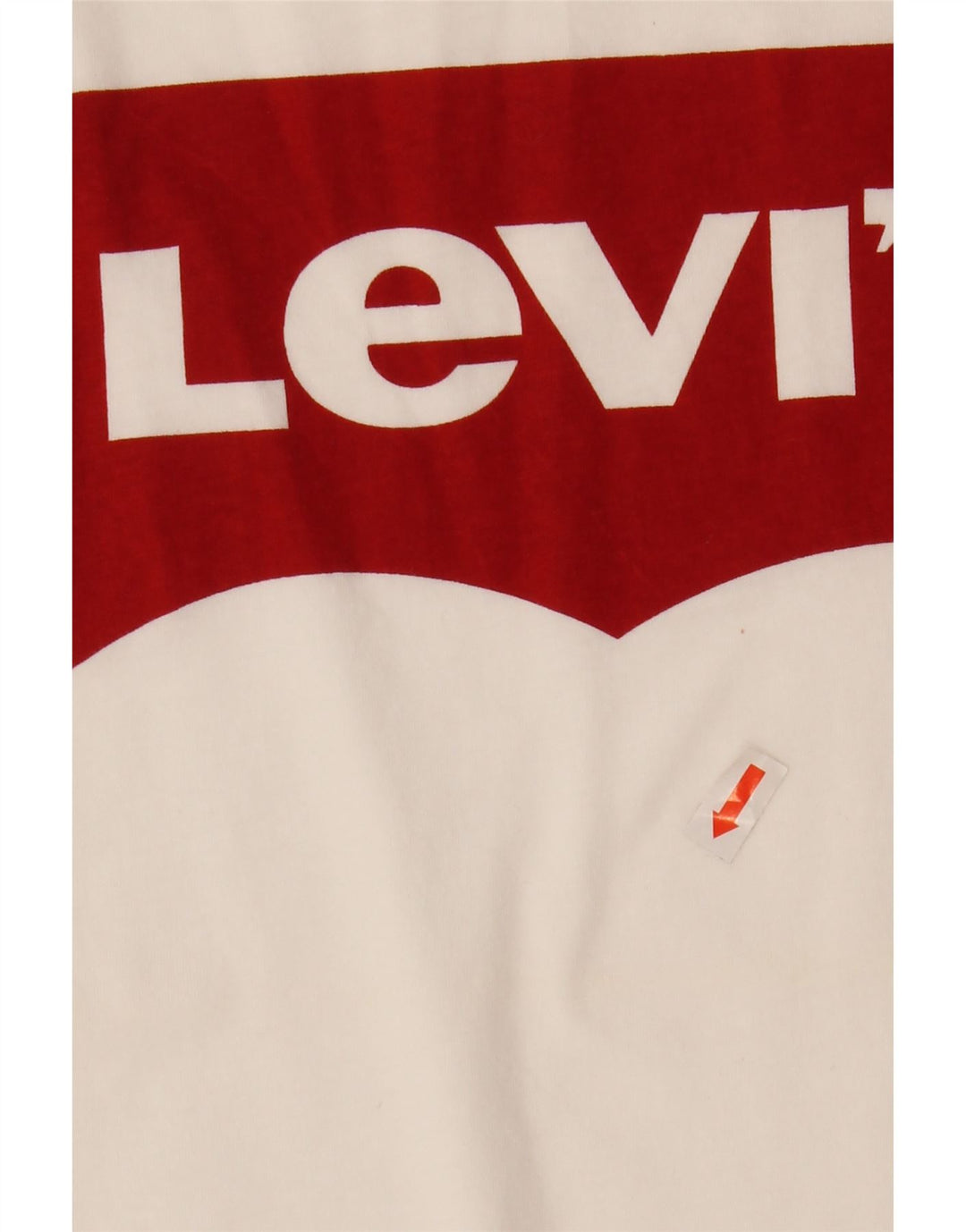LEVI'S Womens Graphic T-Shirt Top UK 10 Small White Cotton