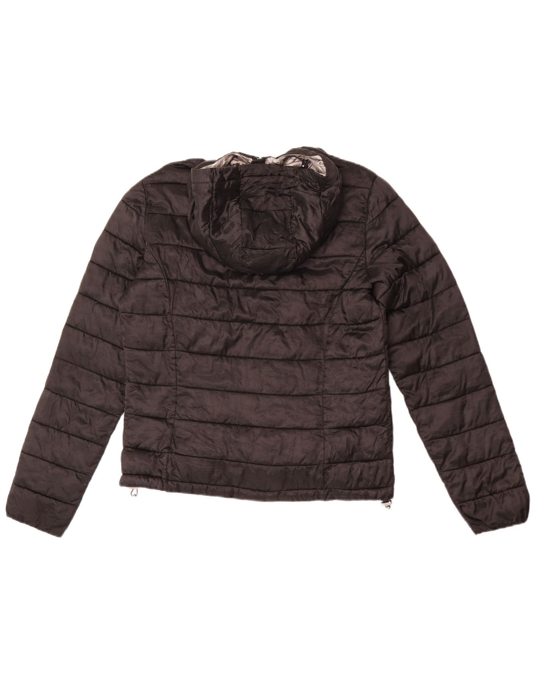 Champion Womens Hooded Padded Jacket UK 18 XL Black Polyamide