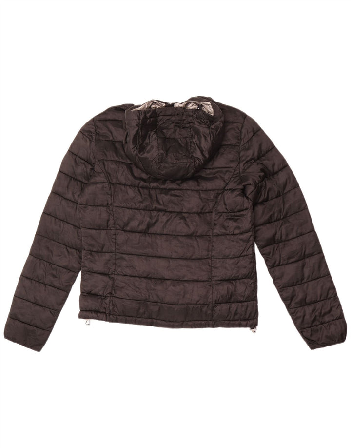 Champion Womens Hooded Padded Jacket UK 18 XL Black Polyamide