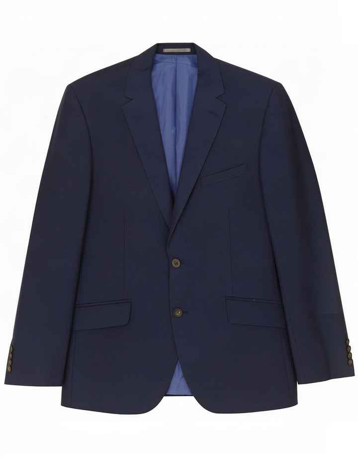 Marks & Spencer Mens 2 Button Blazer Jacket UK 40 Medium Navy Blue
