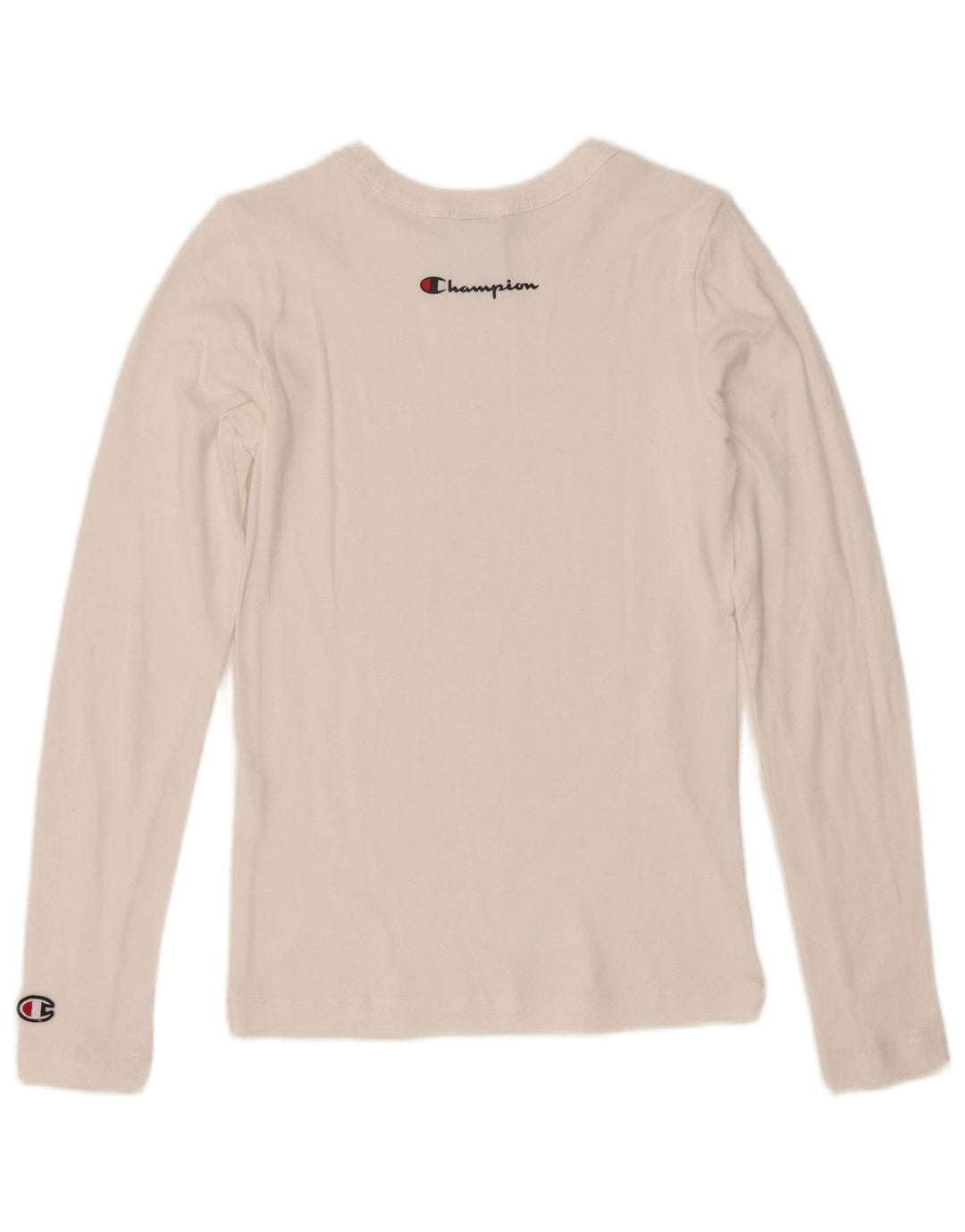 Champion Womens Top Long Sleeve UK 6 XS White