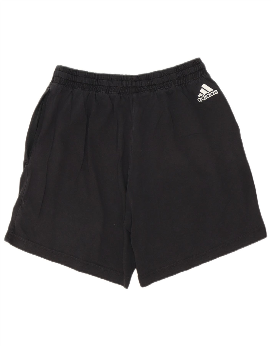 Adidas Mens Graphic Sport Shorts Medium Black Cotton